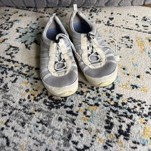 Ecco Gray and White Women's Sneakers